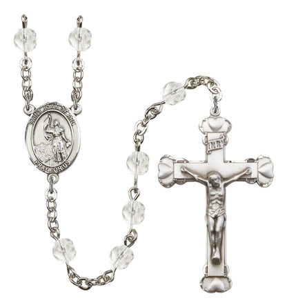 St. Joan of Arc Rosary - 6MM Fire Polished Beads (8053SS)