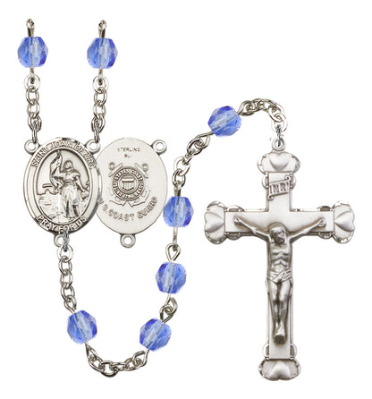 St. Joan of Arc /Coast Guard Rosary - 6MM Fire Polished Beads (8053S3)