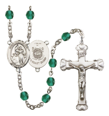 St. Joan of Arc /Coast Guard Rosary - 6MM Fire Polished Beads (8053S3)
