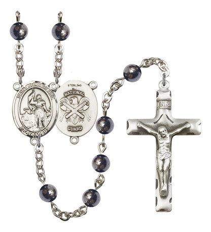 St. Joan of Arc / National Guard Rosary - 6 Bead Options (8053SS5)