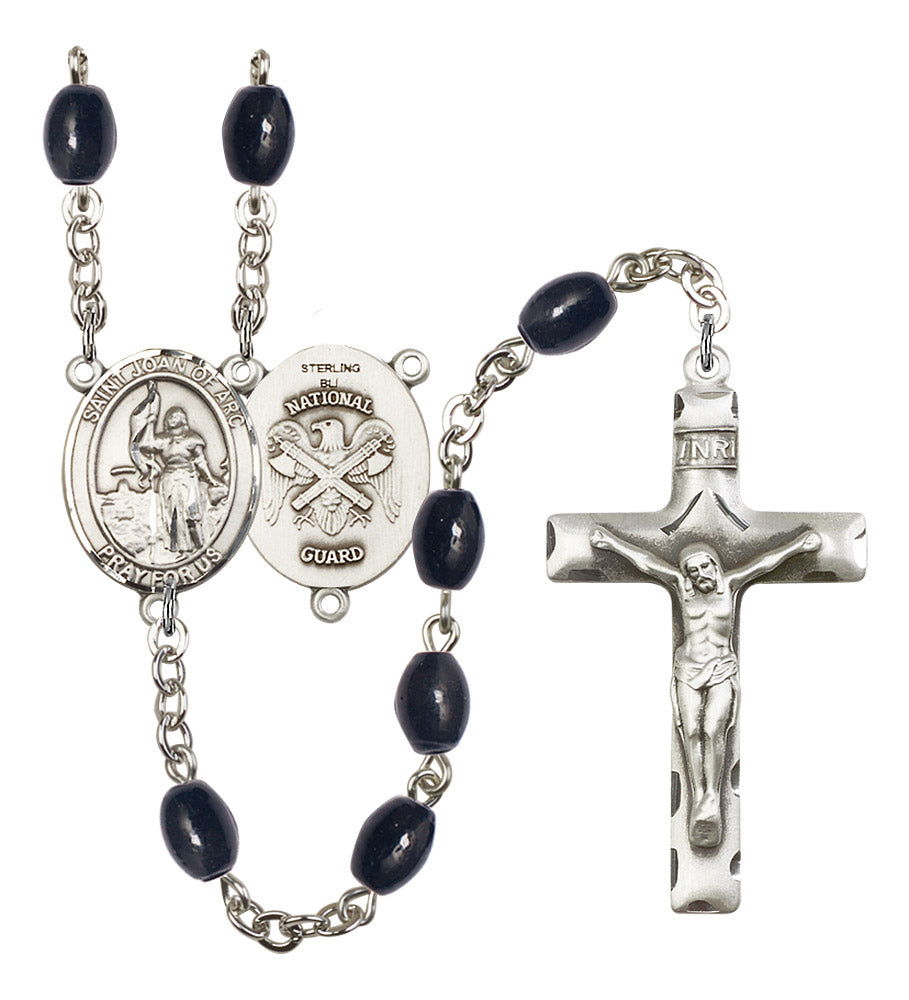 St. Joan of Arc / National Guard Rosary - 6 Bead Options (8053SS5)
