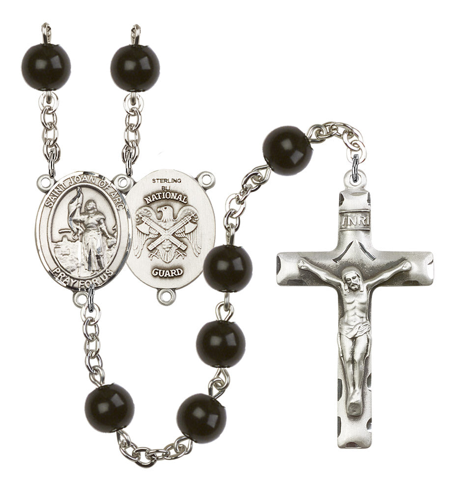 St. Joan of Arc / National Guard Rosary - 6 Bead Options (8053SS5)