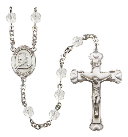 St. John Bosco Rosary - 6MM Fire Polished Beads (8055SS)