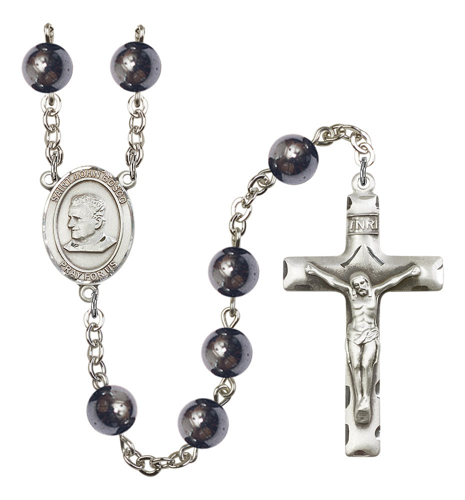 St. John Bosco Rosary - 6 Bead Options (8055SS)
