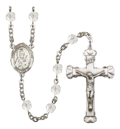 St. John Chrysostom Rosary - 6MM Fire Polished Beads (8357SS)