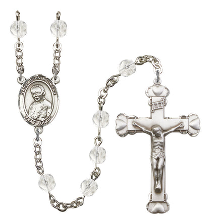 St. John Neumann Rosary - 6MM Fire Polished Beads (8204SS)