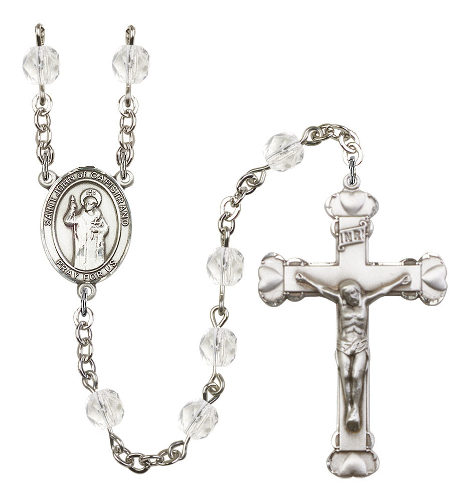 St. John of Capistrano Rosary - 6MM Fire Polished Beads (8350SS)