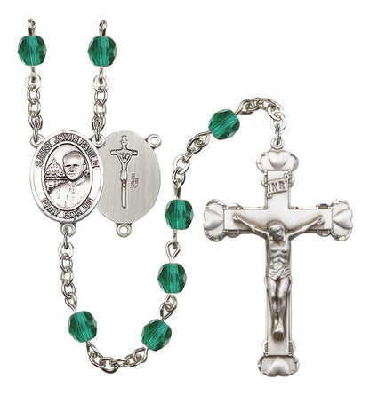 St. John Paul II Rosary - 6MM Fire Polished Beads (8234SS)
