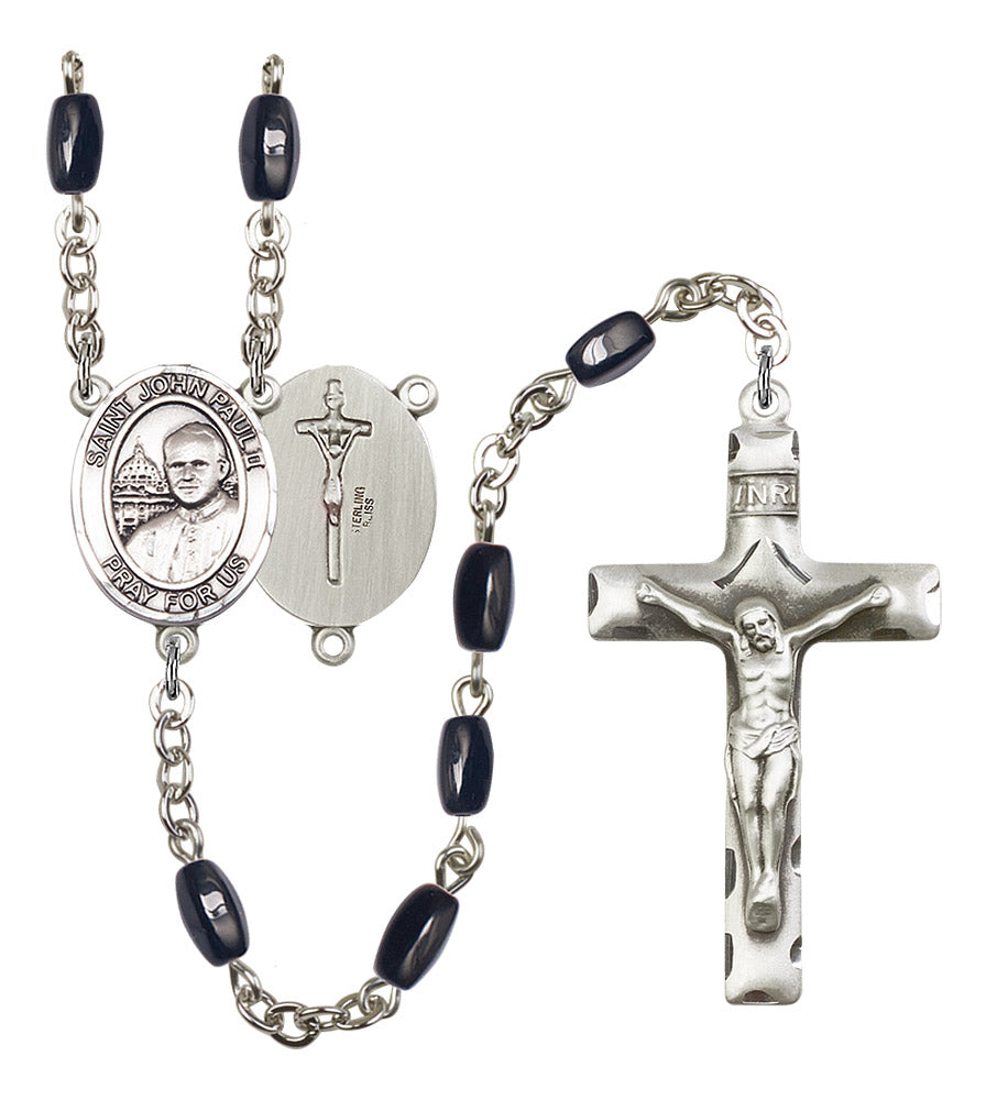 St. John Paul II Rosary - 6 Bead Options (8234SS)