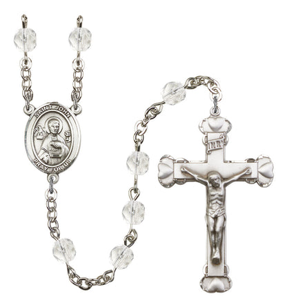 St. John The Apostle Rosary - 6MM Fire Polished Beads (8056SS)