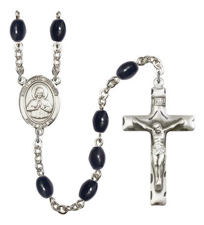 St. John Vianney Rosary - 6 Bead Options (8282SS)