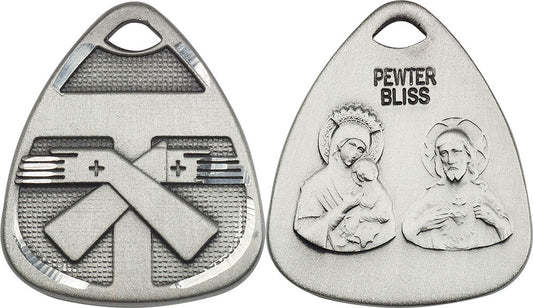 Franciscan Scapular Medal - Sterling Silver 1" x 3/8" Pendant