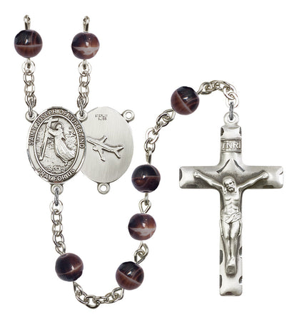 St. Joseph of Cupertino Rosary - 6 Bead Options (8057SS)