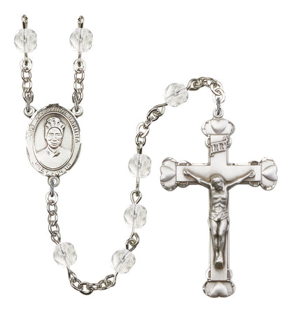 St. Josephine Bakhita Rosary - 6MM Fire Polished Beads (8360SS)