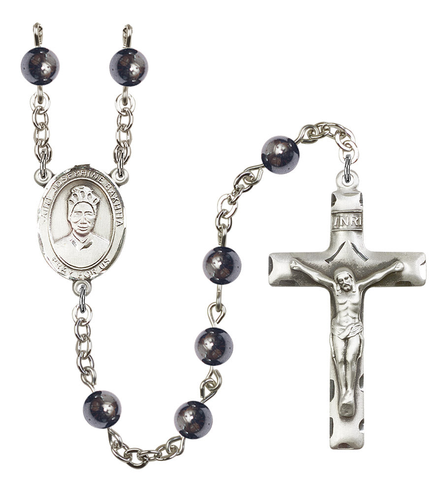 St. Josephine Bakhita Rosary - 6 Bead Options (8360SS)