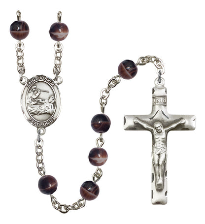 St. Joshua Rosary - 6 Bead Options (8059SS)