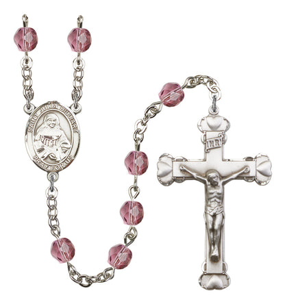 St. Julia Billiart Rosary - 6MM Fire Polished Beads (8267SS)