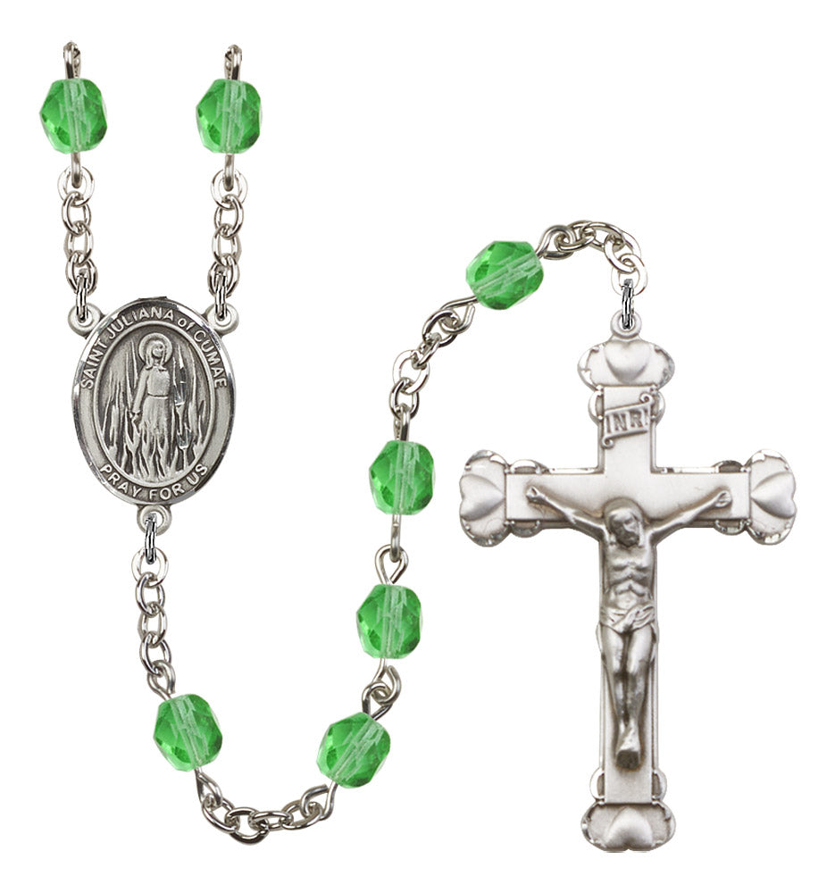 St. Juliana of Cumae Rosary - 6MM Fire Polished Beads (8372SS)