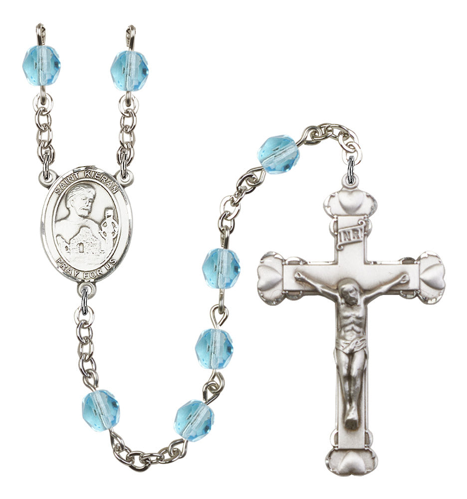 St. Kieran Rosary - 6MM Fire Polished Beads (8367SS)
