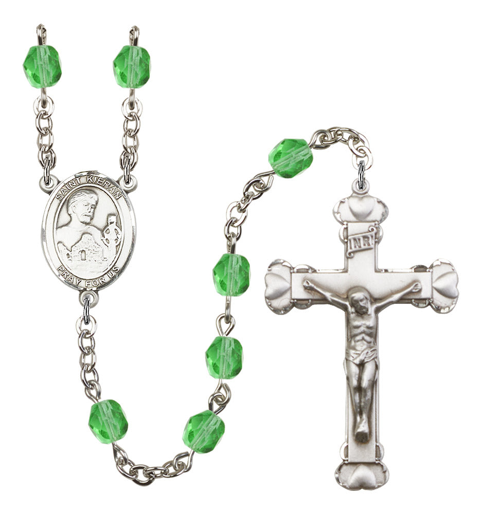 St. Kieran Rosary - 6MM Fire Polished Beads (8367SS)