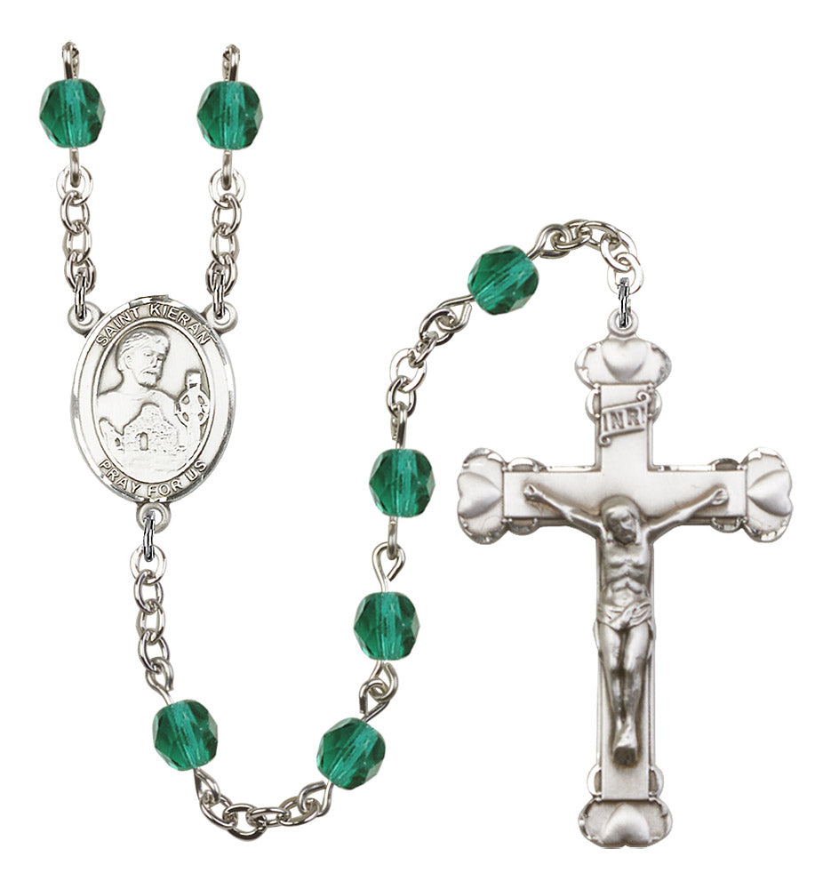 St. Kieran Rosary - 6MM Fire Polished Beads (8367SS)