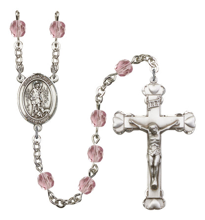 St. Lazarus Rosary - 6MM Fire Polished Beads (8066SS)
