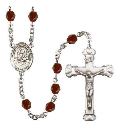 St. Lidwina of Schiedam Rosary - 6MM Fire Polished Beads (8297SS)