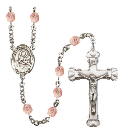 St. Lidwina of Schiedam Rosary - 6MM Fire Polished Beads (8297SS)