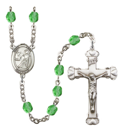 St. Luke The Apostle Rosary - 6MM Fire Polished Beads (8068SS)