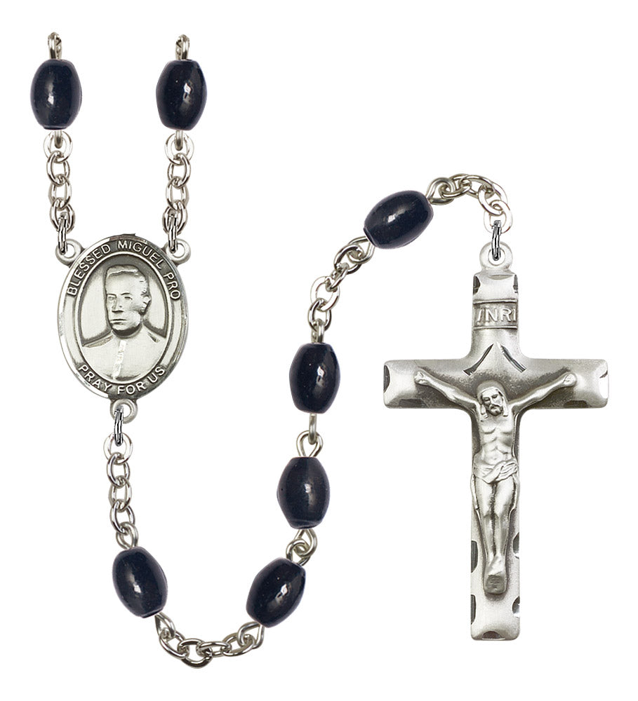 Blessed Miguel Pro Rosary - 6 Bead Options (8389SS)