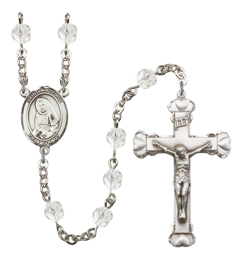St. Madeline Sophie Barat Rosary - 6MM Fire Polished Beads (8236SS)