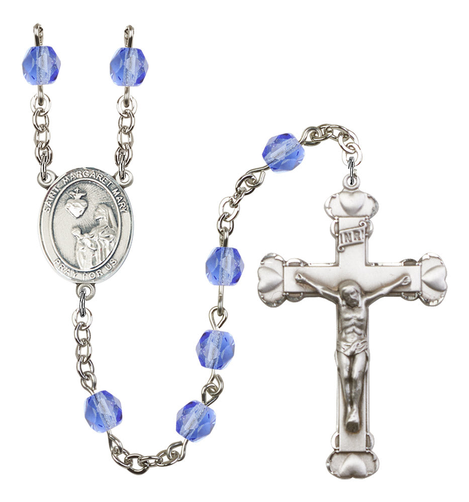 St. Margaret Mary Alacoque Rosary - 6MM Fire Polished Beads (8420SS)