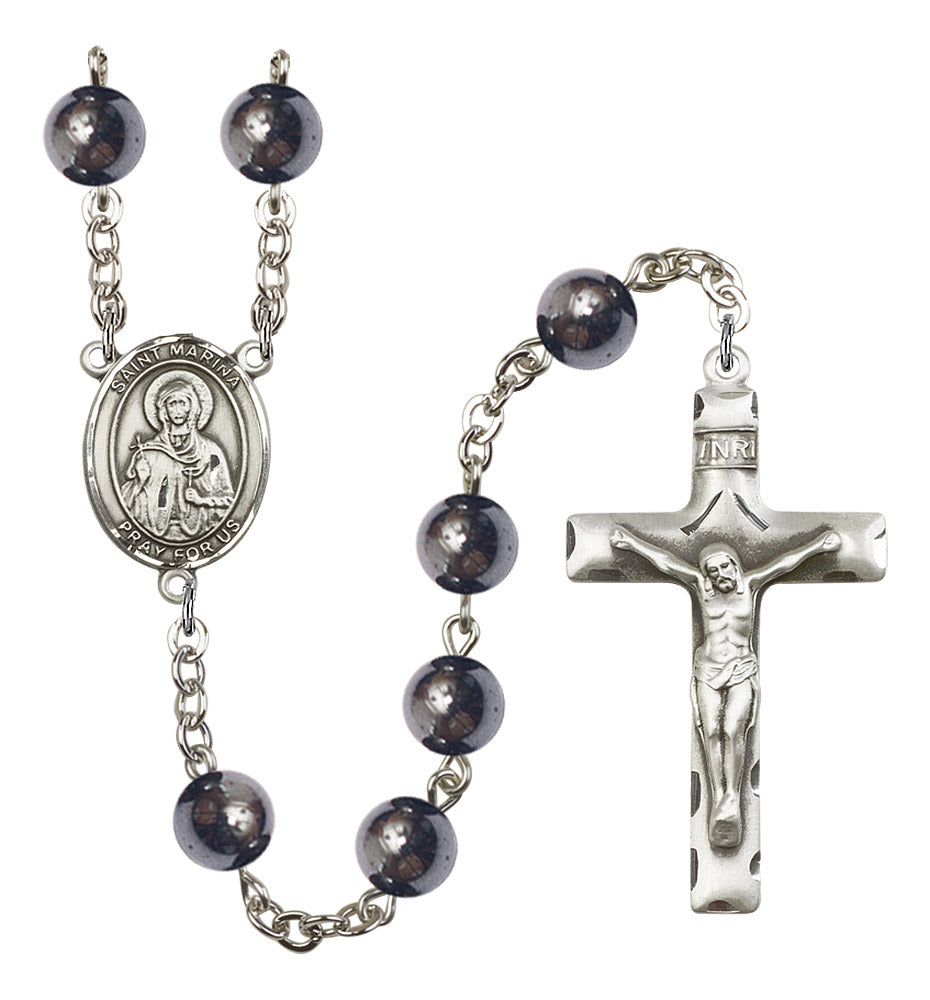 St. Marina Rosary - 6 Bead Options (8379SS)