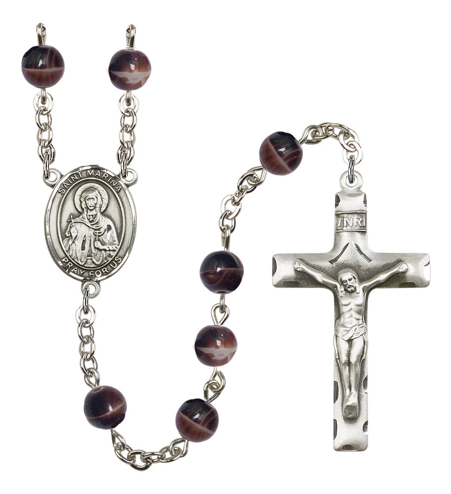 St. Marina Rosary - 6 Bead Options (8379SS)