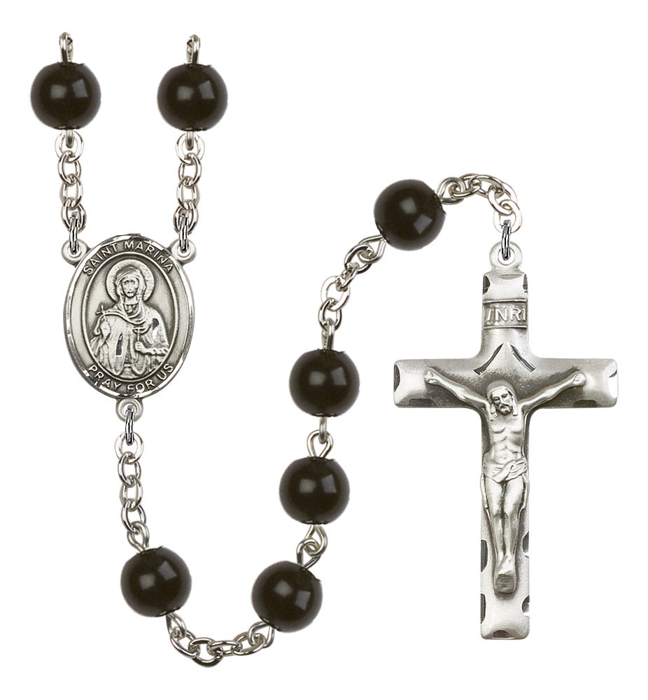St. Marina Rosary - 6 Bead Options (8379SS)
