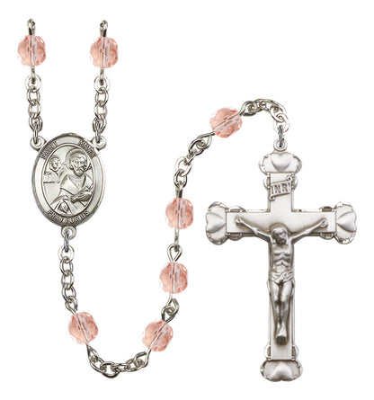 St. Mark The Evangelist Rosary - 6MM Fire Polished Beads (8070SS)