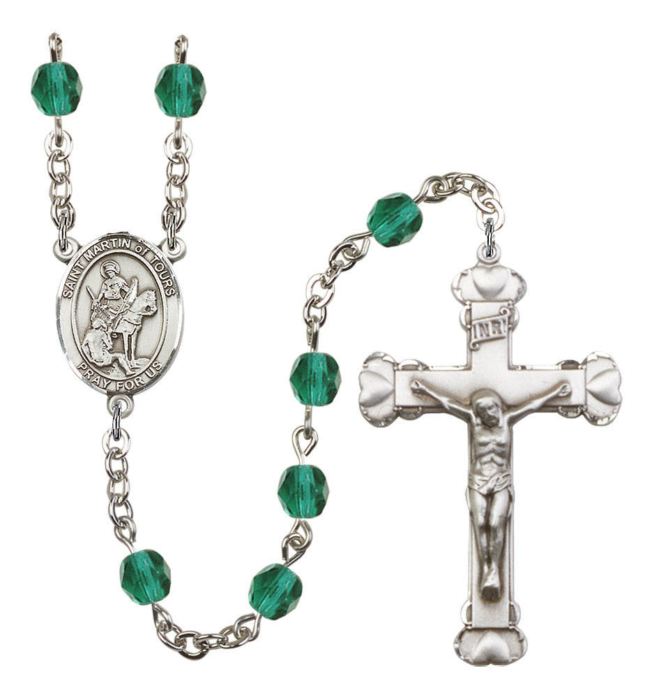 St. Martin of Tours Rosary - 6MM Fire Polished Beads (8200SS)
