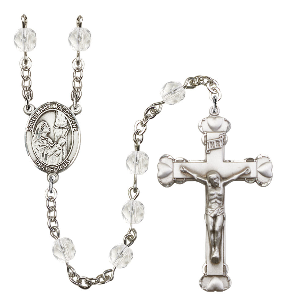 St. Mary Magdalene Rosary - 6MM Fire Polished Beads (8071SS)