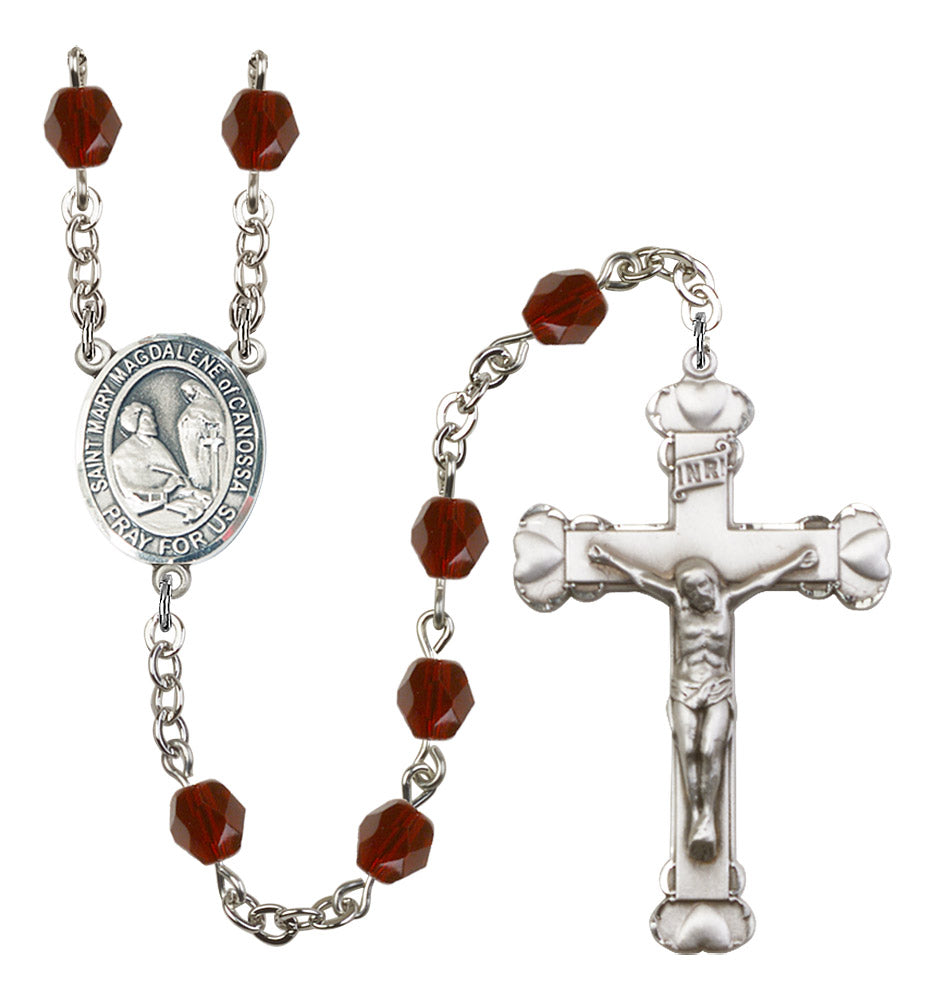 St. Mary Magdalene of Canossa Rosary - 6MM Fire Polished Beads (8429SS)