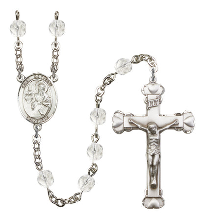 St. Matthew The Apostle Rosary - 6MM Fire Polished Beads (8074SS)
