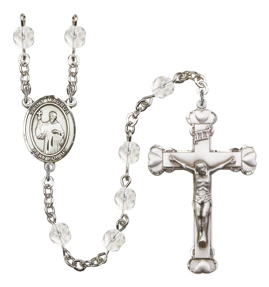 St. Maurus Rosary - 6MM Fire Polished Beads (8241SS)