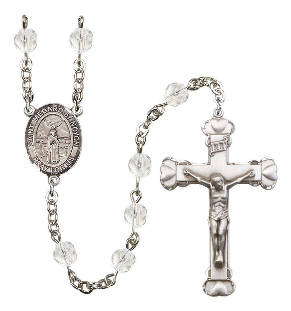 St. Medard of Noyon Rosary - 6MM Fire Polished Beads (8444SS)