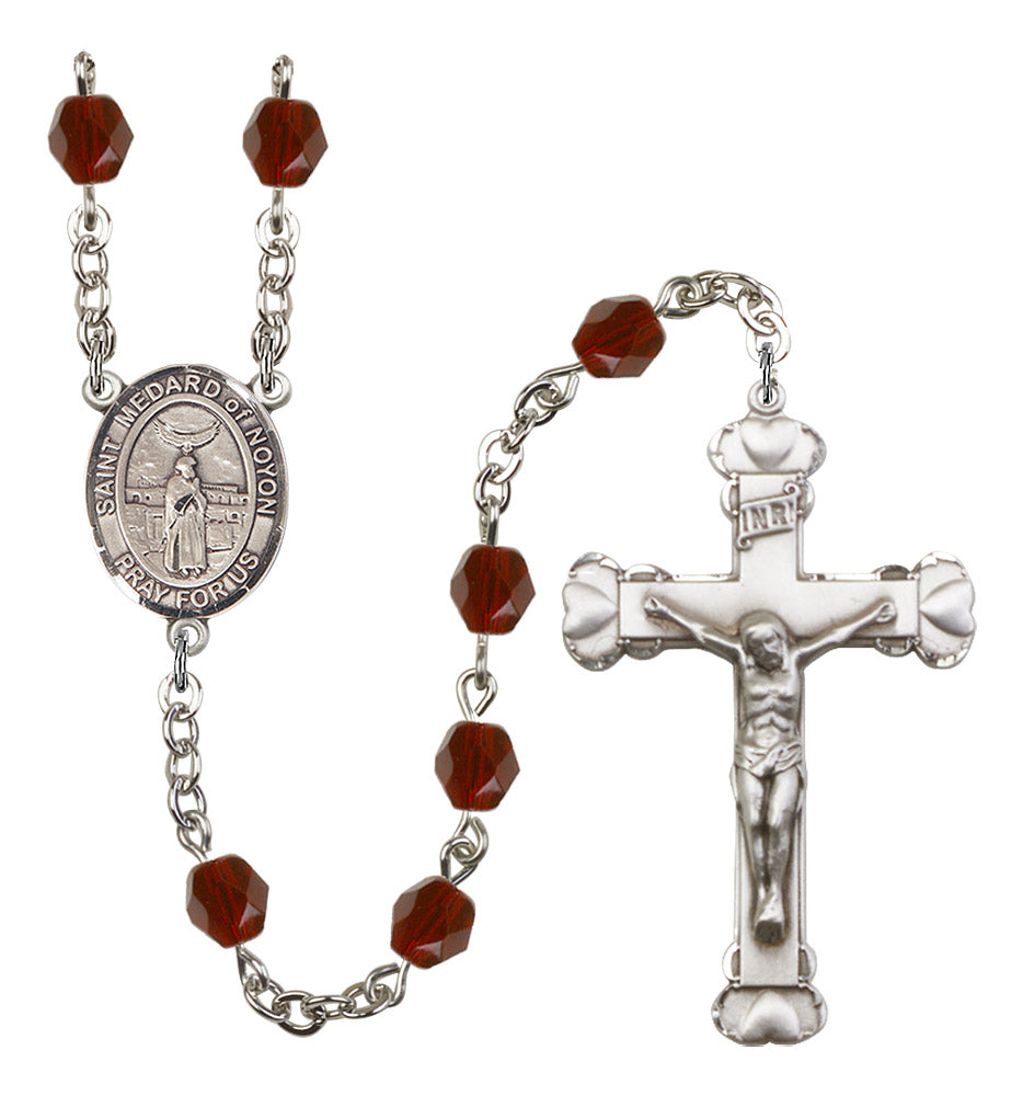 St. Medard of Noyon Rosary - 6MM Fire Polished Beads (8444SS)