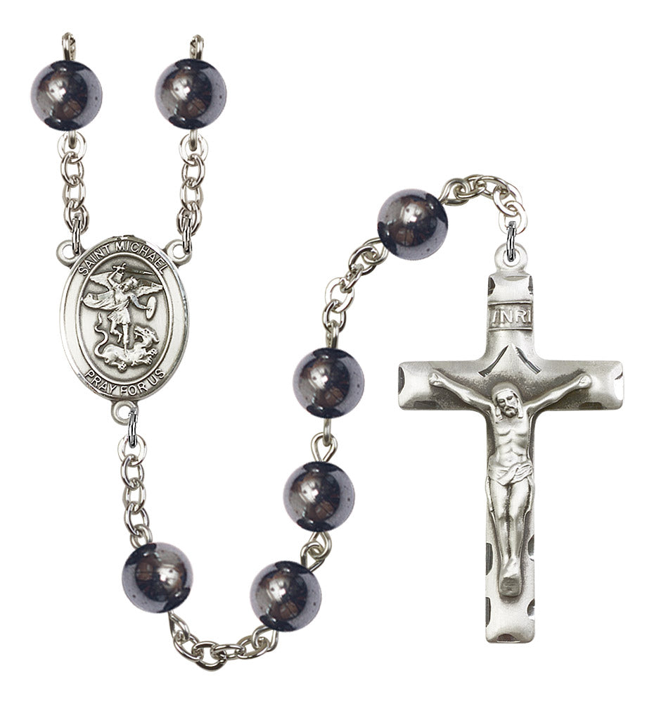 St. Michael Rosary - 6 Bead Options (8076SS)