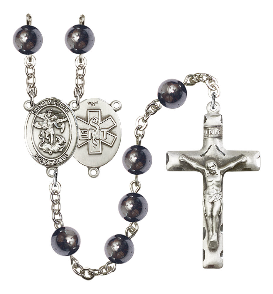 St. Michael / EMT Rosary - 6 Bead Options (8076SS10)
