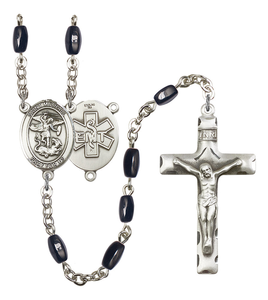St. Michael / EMT Rosary - 6 Bead Options (8076SS10)