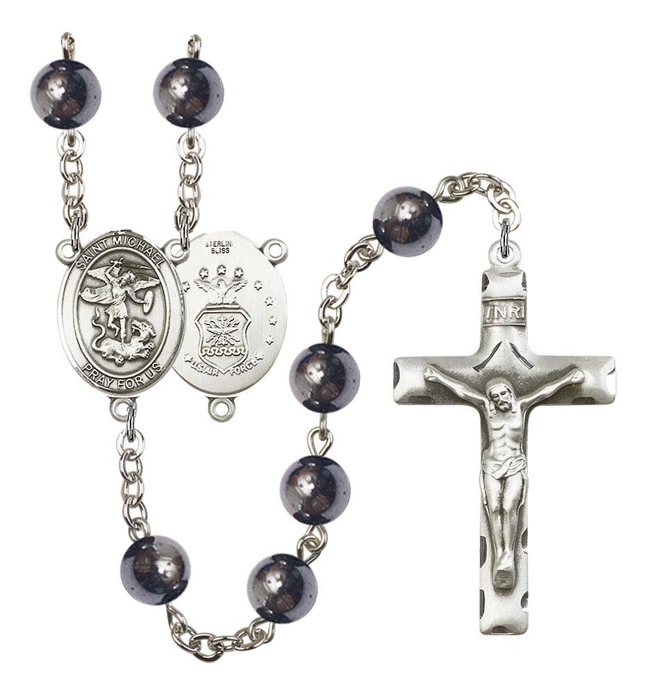 St. Michael / Air Force Rosary - 6 Bead Options (8076S1SS)