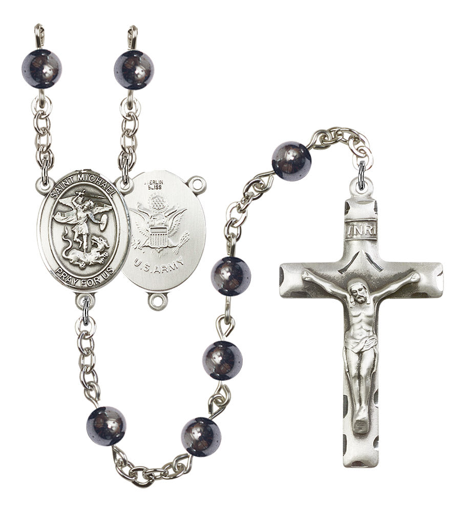 St. Michael / Army Rosary - 6 Bead Options (8076S2SS)