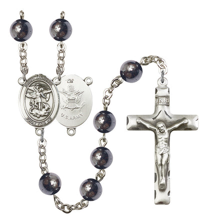 St. Michael / Army Rosary - 6 Bead Options (8076S2SS)