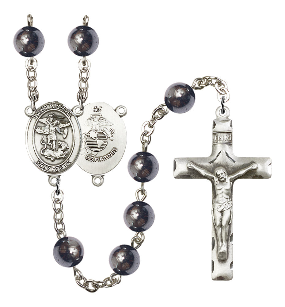 St. Michael / Marines Rosary - 6 Bead Options (8076S4SS)